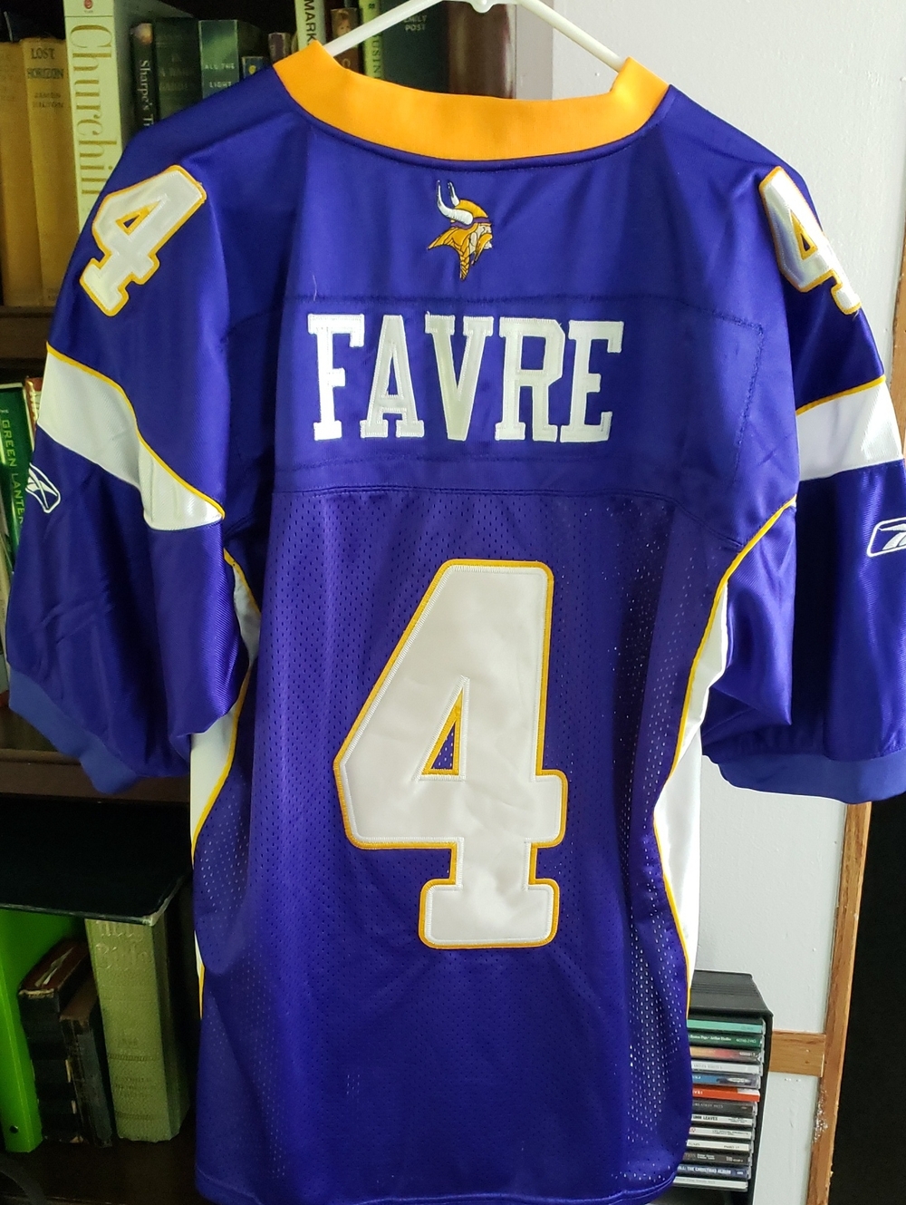 Reebok Minnesota Vikings Purple White #4 Football Jersey - Picture 4 of 4